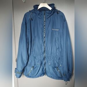 Vintage Polo Sport Navy Blue Fleece Lined Jacket